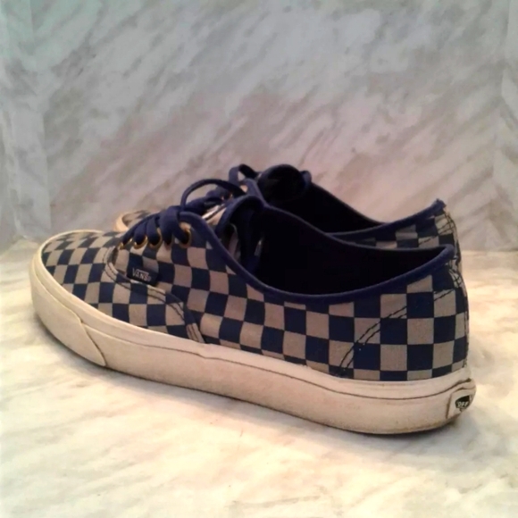 Vans Authentic Harry Potter Ravenclaw BLUE GREY checker-board mens sz 10.5 - Picture 4 of 8